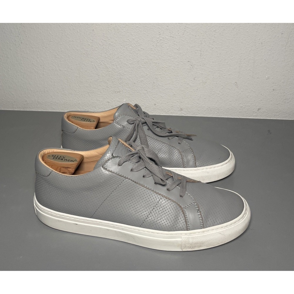 Greats Brooklyn The Royale Men's Gray Sneakers Shoes Size 10 Made In Italy